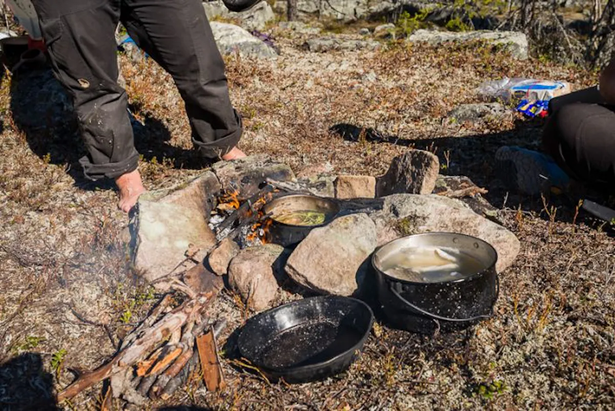Wild herbs and fish you've caught yourself are local food at its best