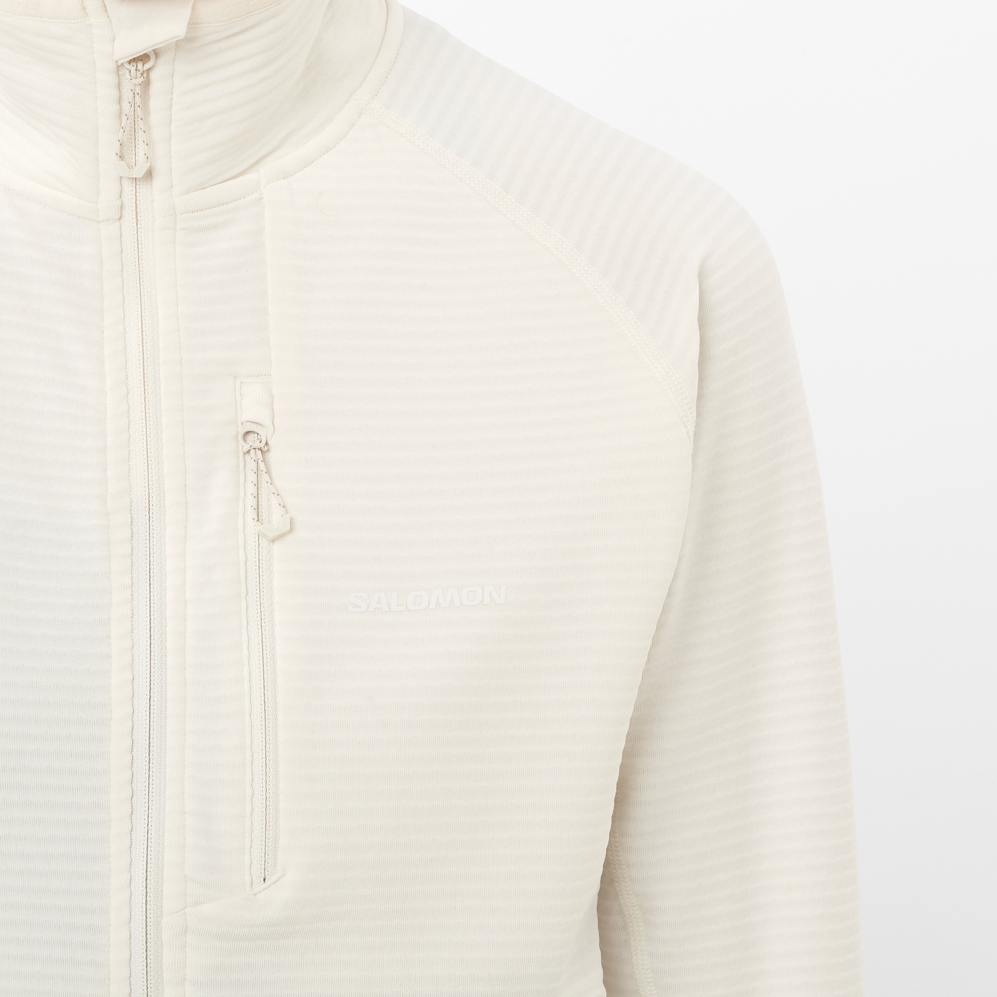 Salomon Women's Essential Lightwarm Full Zip White 05