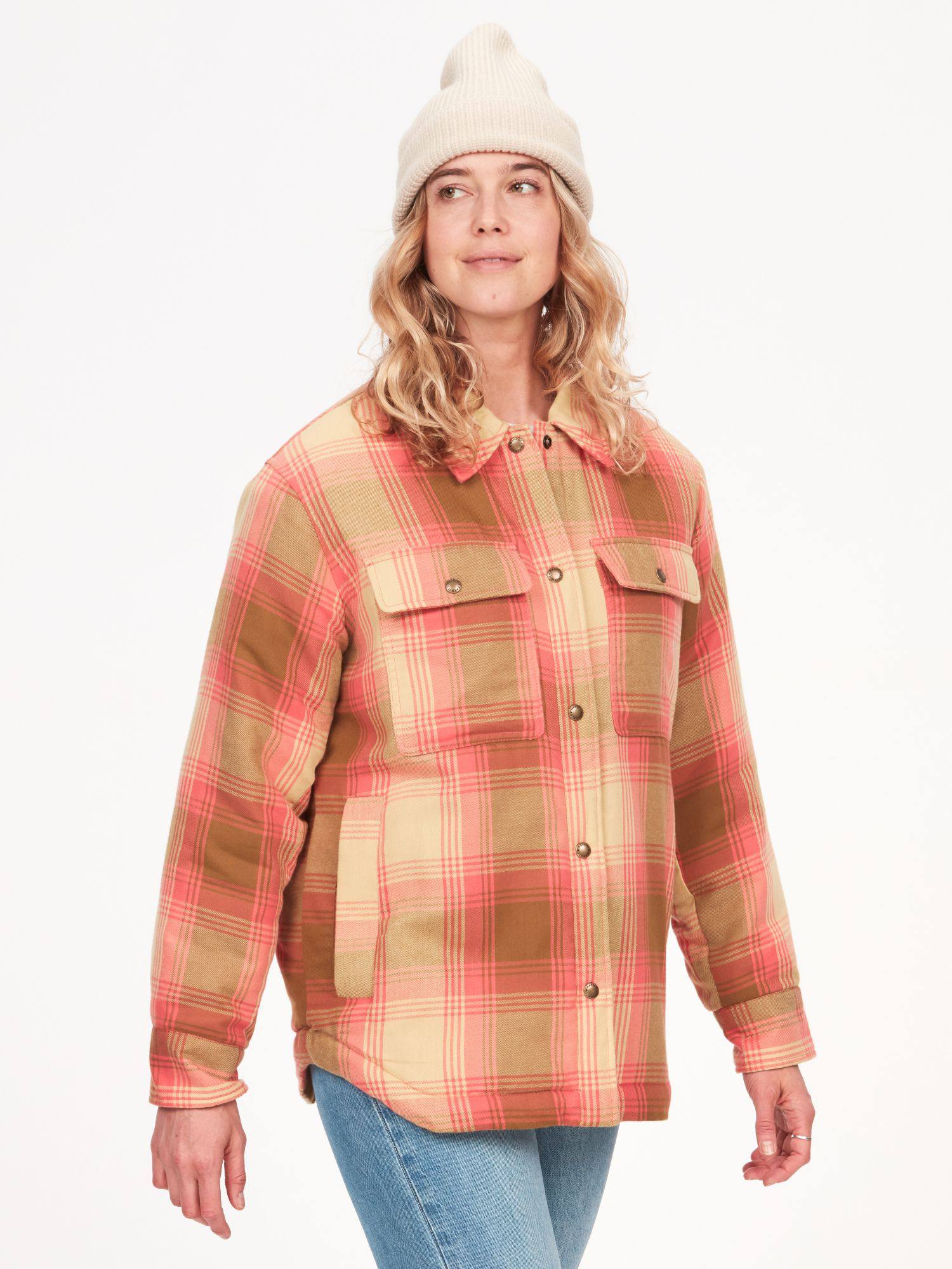 Marmot Women's Ridgefield Sherpa Light Flannel Jacket Grape 06