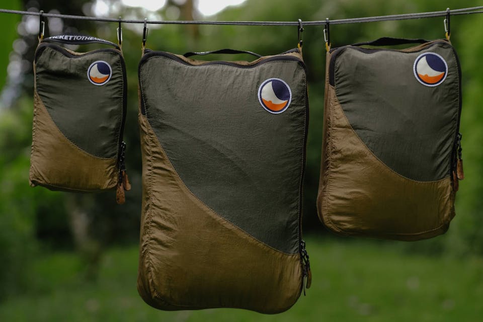 Ticket To The Moon Travel Cube Set Ruskea/Vihreä 01