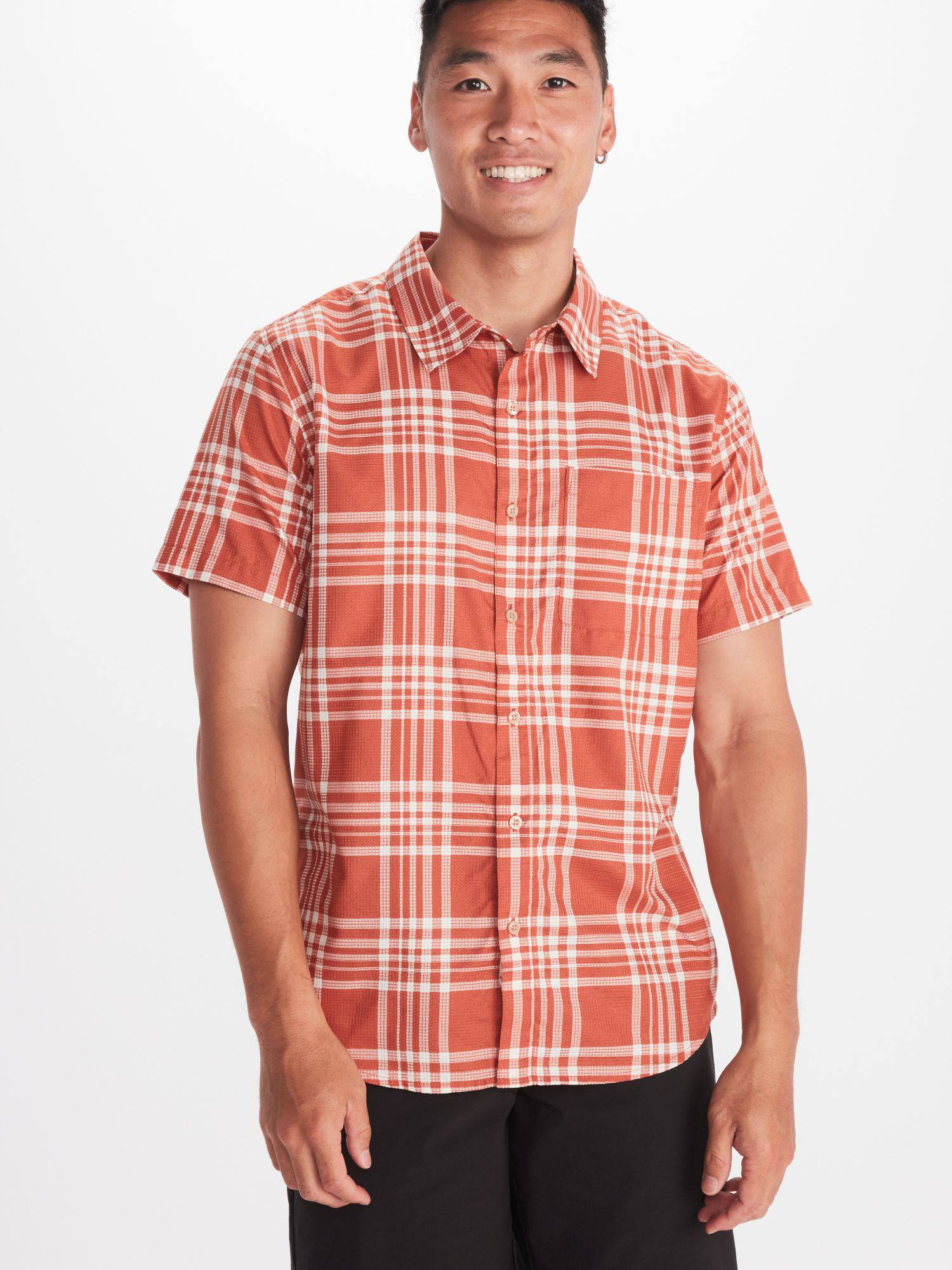 Marmot Men's Aerobora Novelty SS Punainen / Valkoinen 04