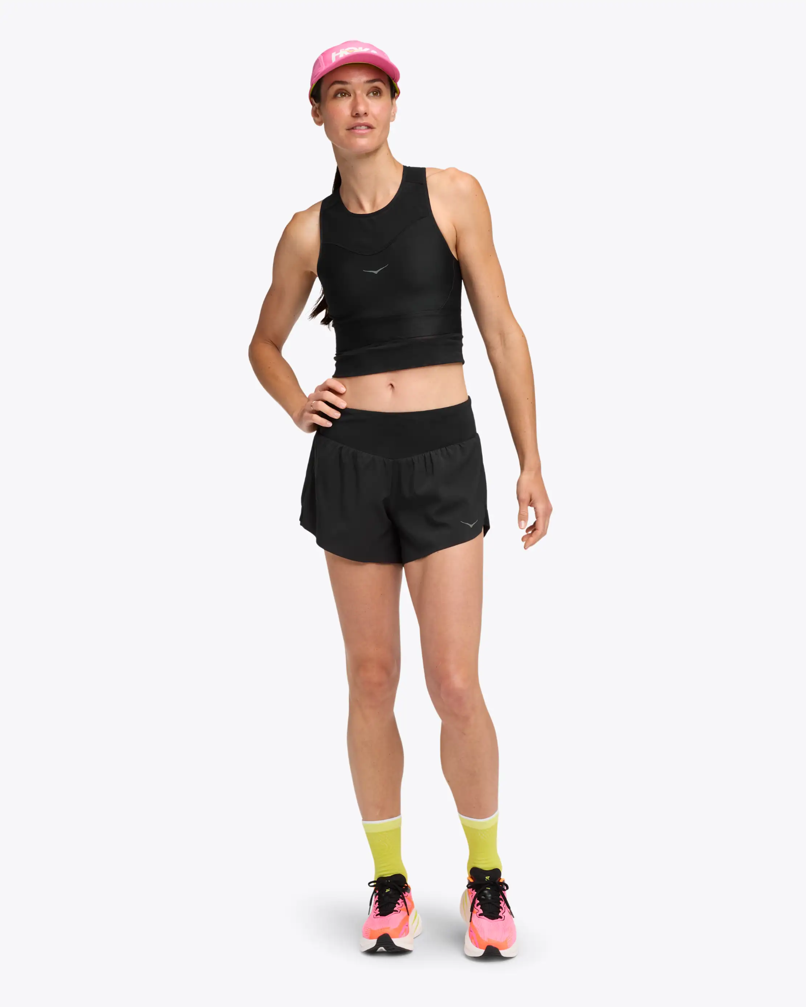 Hoka Women's Glide 4" Shorts Black 04