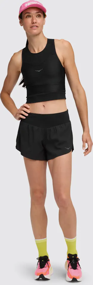 Hoka Women's Glide 4" Shorts Black 04