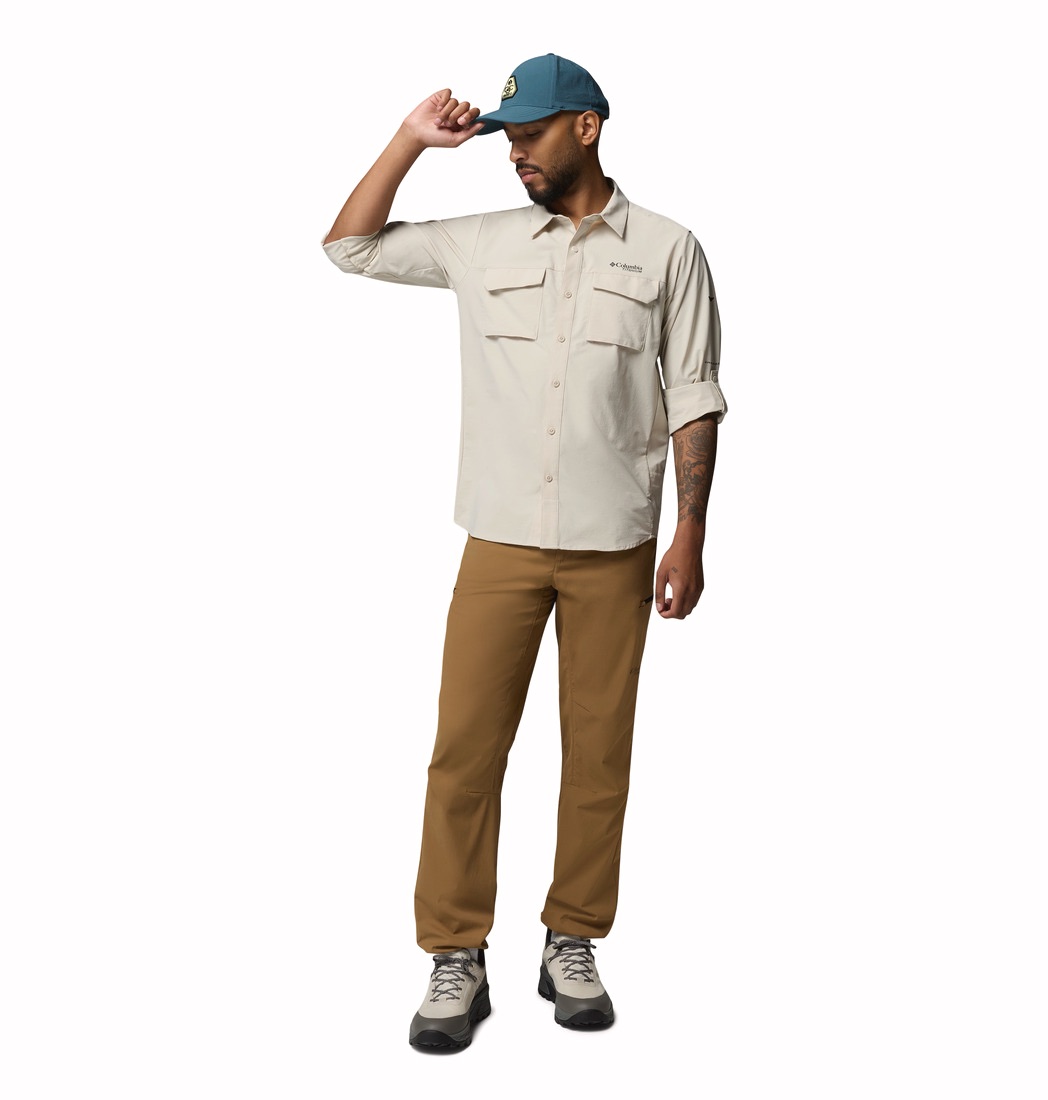 Columbia Men's Silver Ridge Elite Long Sleeve Dark Stone 10