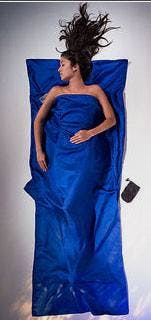 Cocoon Travel Sheet Silk Blue 01