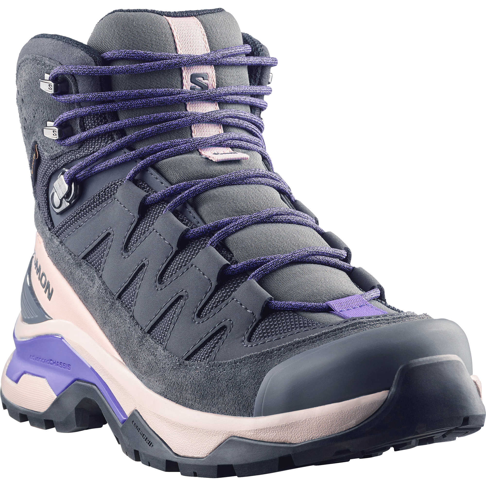 Salomon Women's Quest Echo GTX Asphalt/Shadow Gray/Deep Blue 02