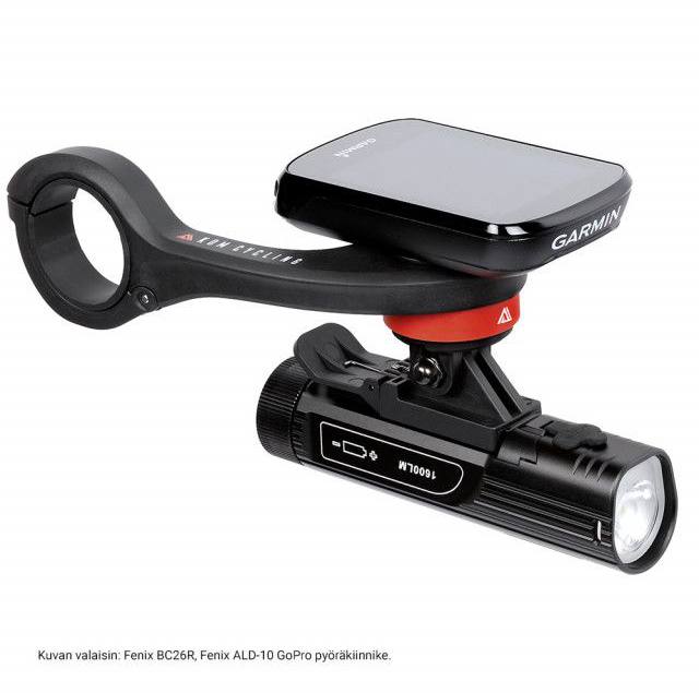 KOM Cycling Pyöräkiinnike GoPro-adapterilla Black 02