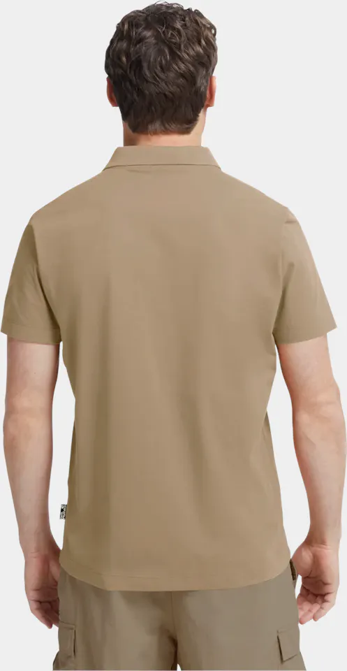 Jack Wolfskin Men's Travel Polo Hazel Brown 04