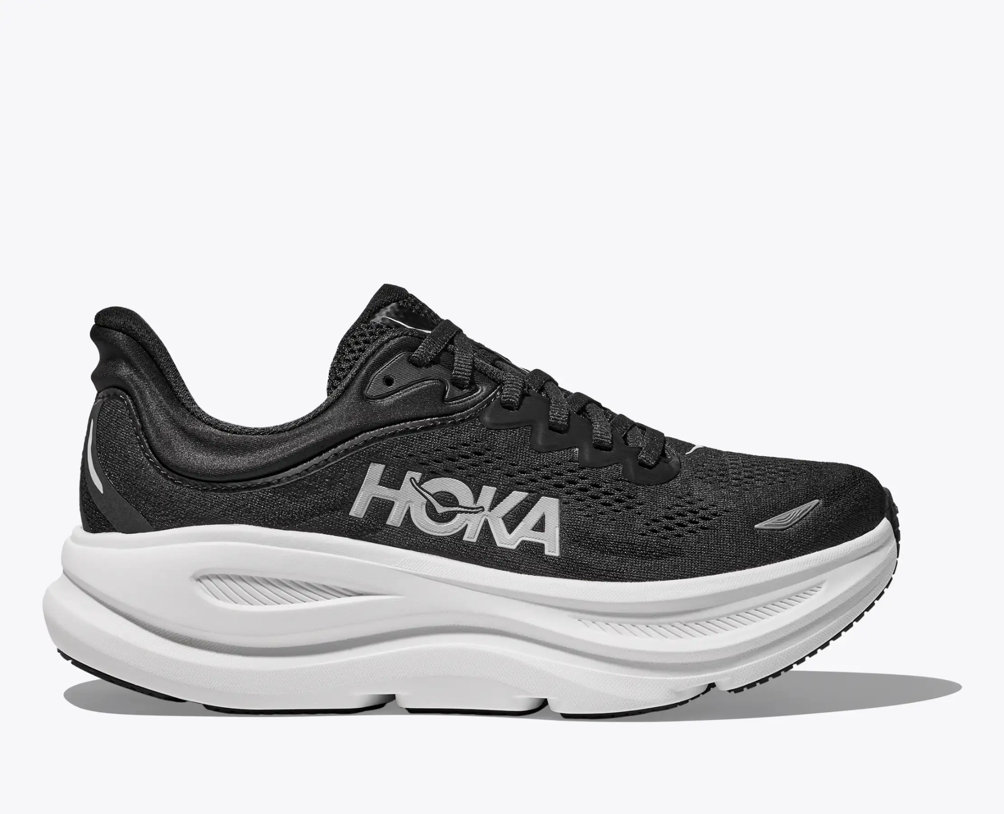Hoka Men's Bondi 9 Musta / Valkoinen 02