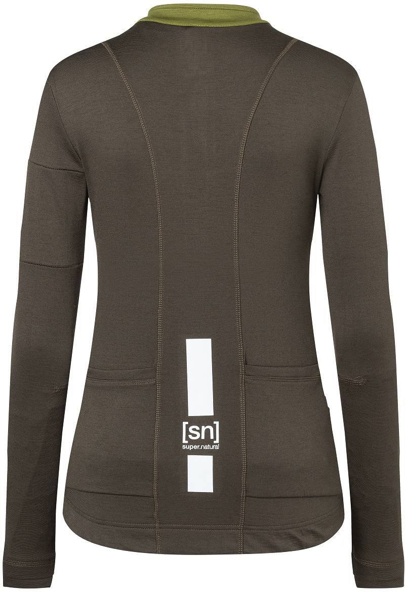 Supernatural W Grava LS Jersey Ruskea/Vihreä 03