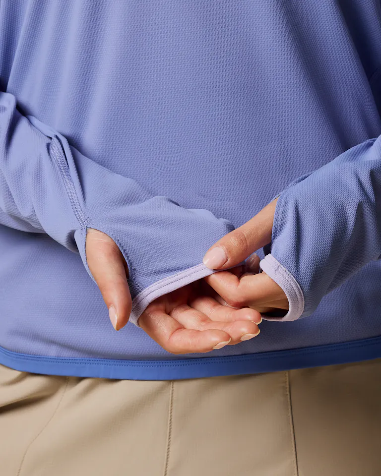 Cotopaxi Women's Sombra Sun Hoodie Aster 04