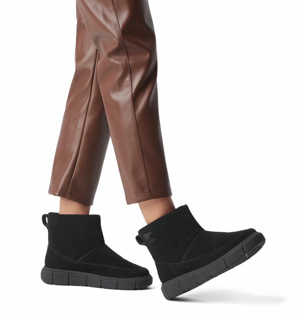 Sorel Women's Explorer III Slip-On Waterproof - Naisten talvikengät Musta 03