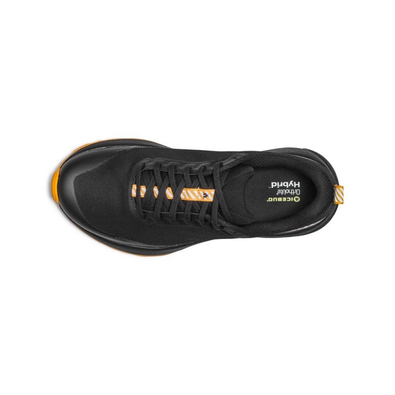 Icebug Women's Newrun Bugrip - Naisten nastakengät Black/Apricot 05