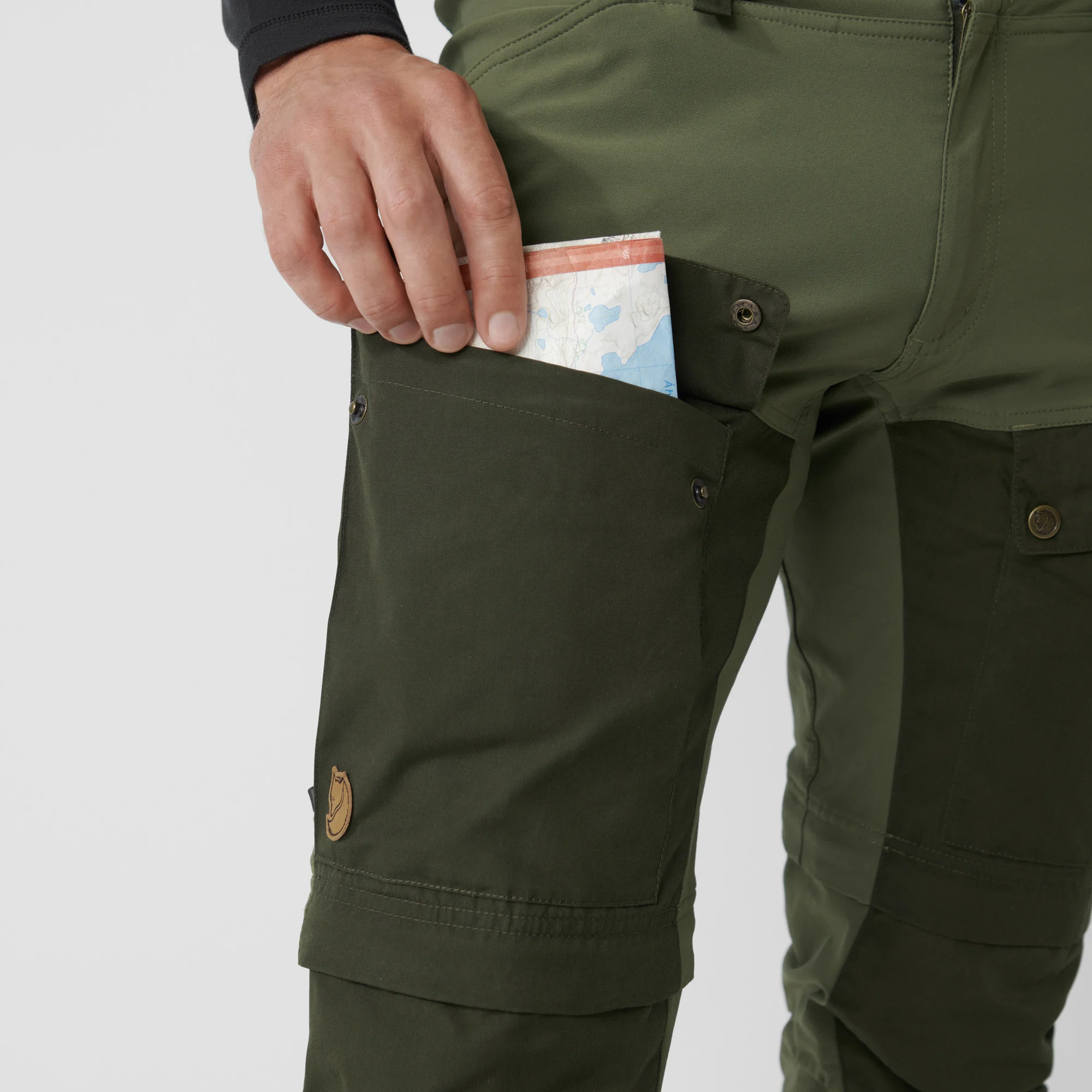 Fjällräven Keb Gaiter Trousers Long Musta / Stone 16