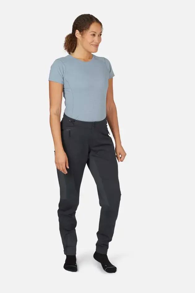 Rab Women's Cinder Kinetic Waterproof Pants Beluga 03