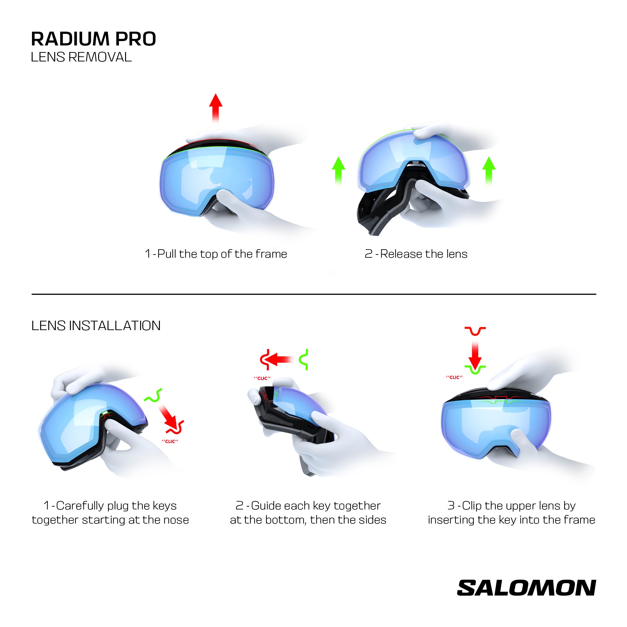 Salomon Radium Pro Sigma Blue 25/26 +1 Lens  07