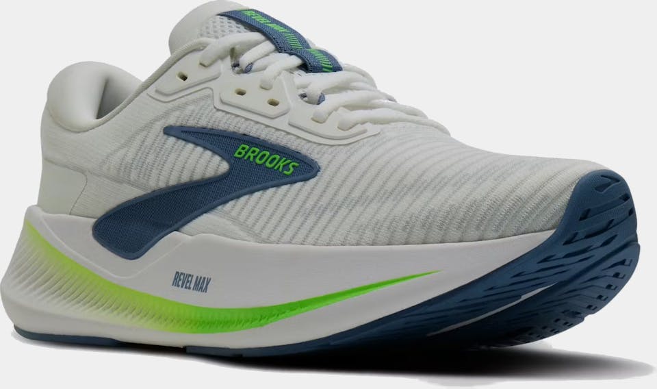 Brooks Men's Revel Max Valkoinen 01