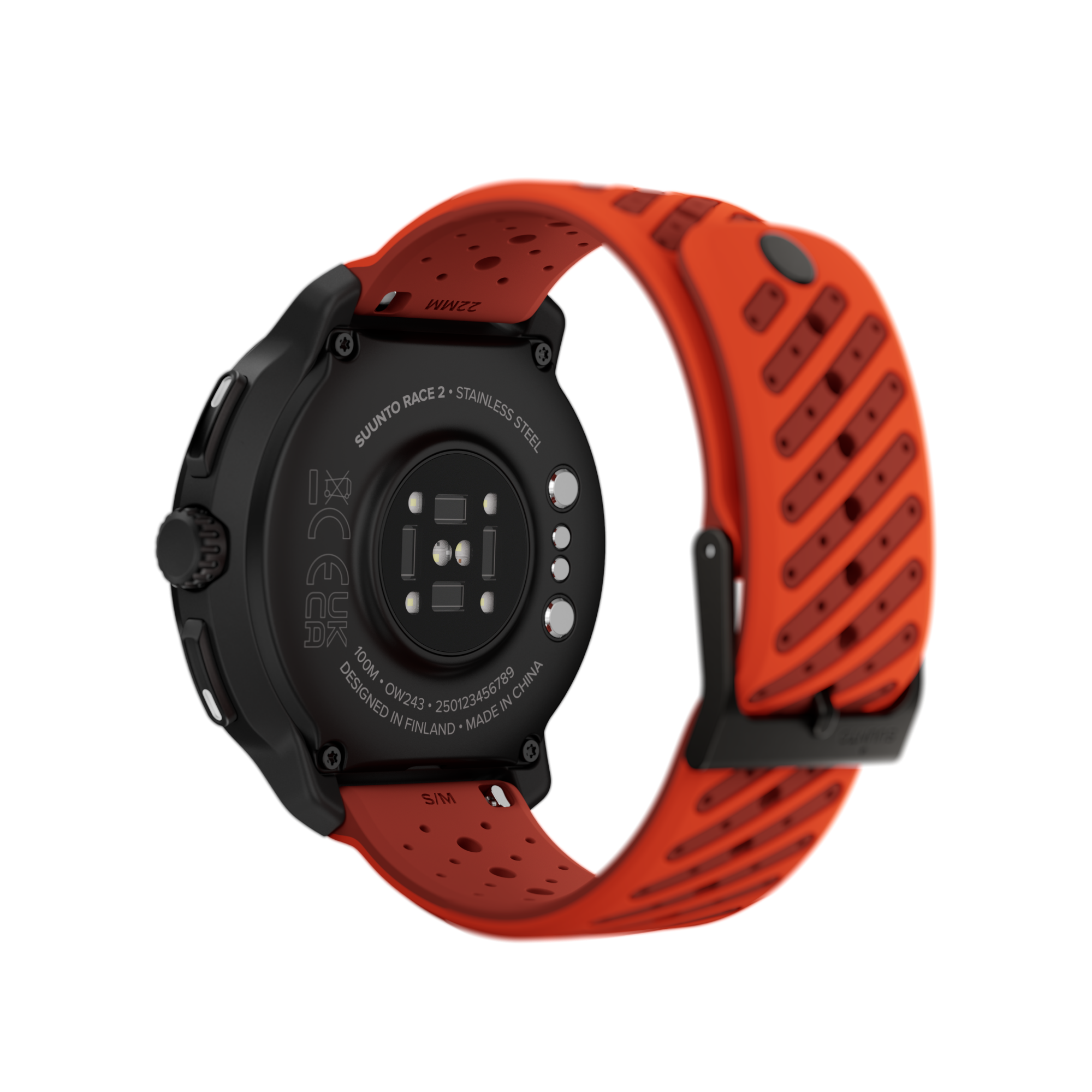 Suunto Race 2 Stainless Steel Coral Orange  02