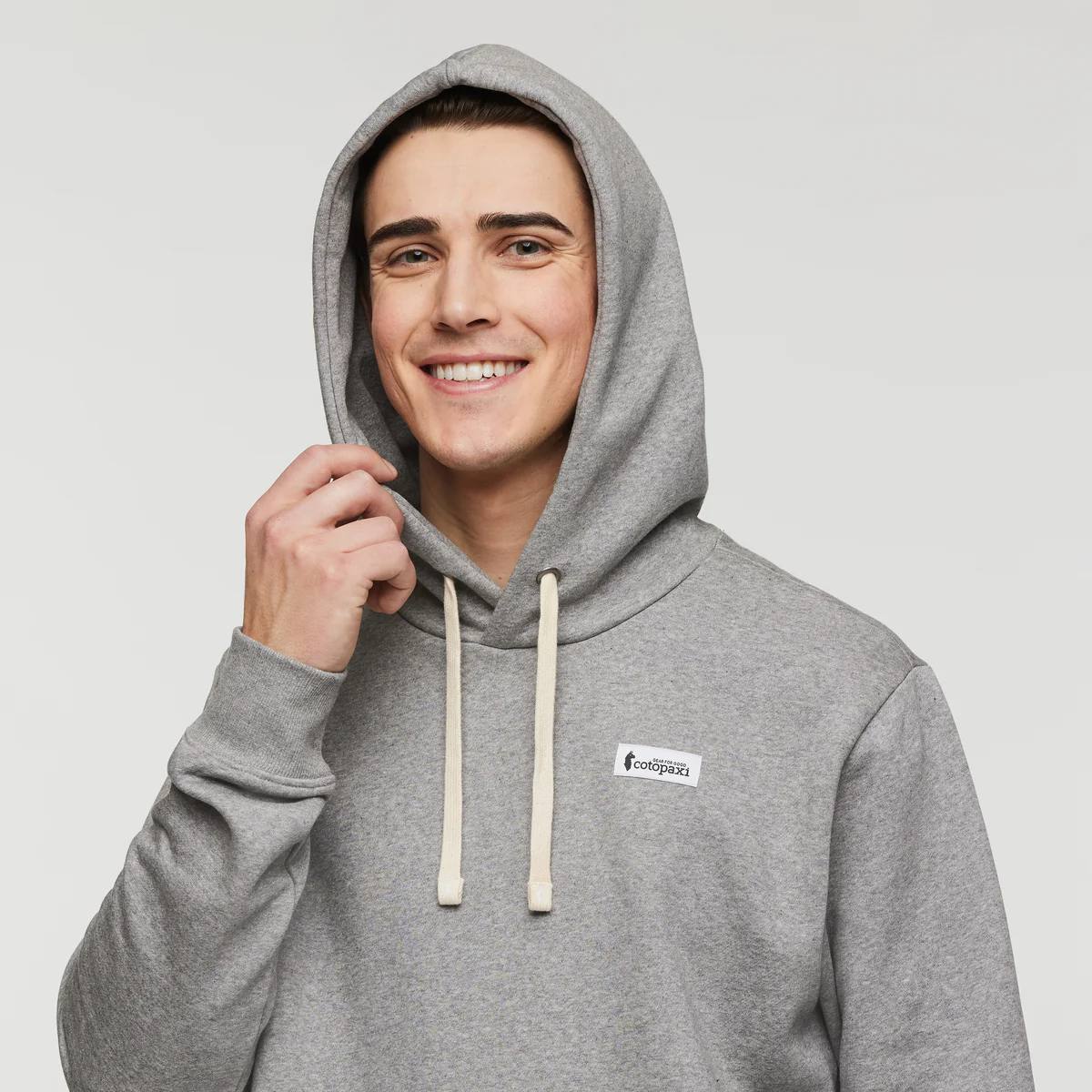 Cotopaxi Men's Llama Patch Pullover Hoodie Light grey 05