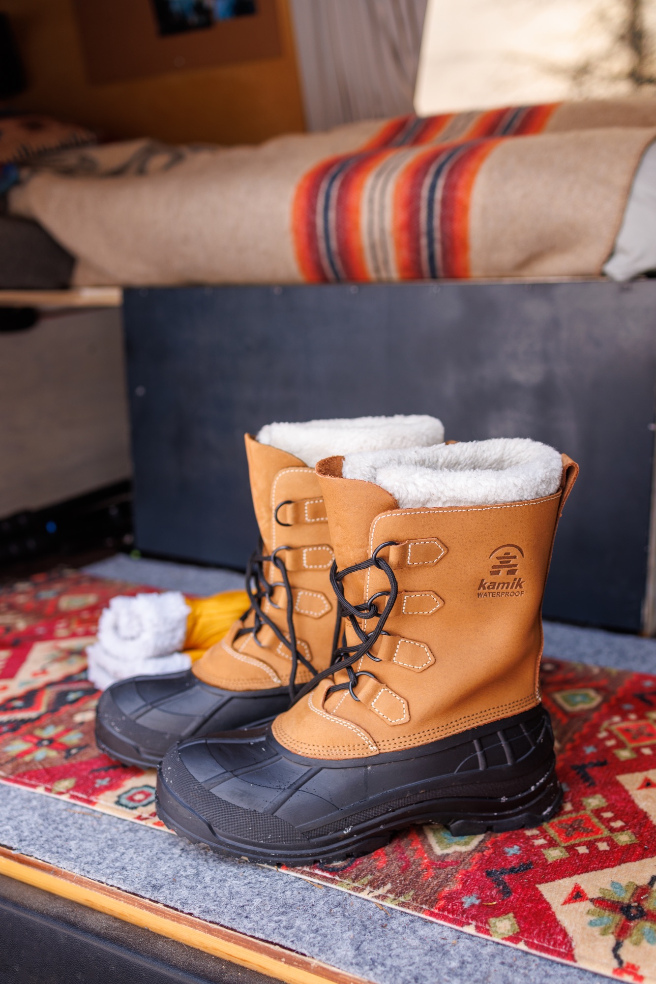 Kamik Men's Alborg - Miesten talvikengät Tan 09