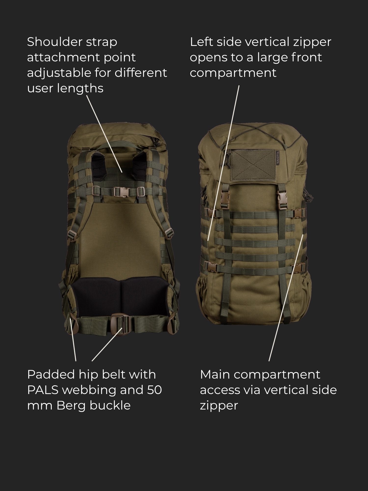 Savotta Kantamus 60L Green 07