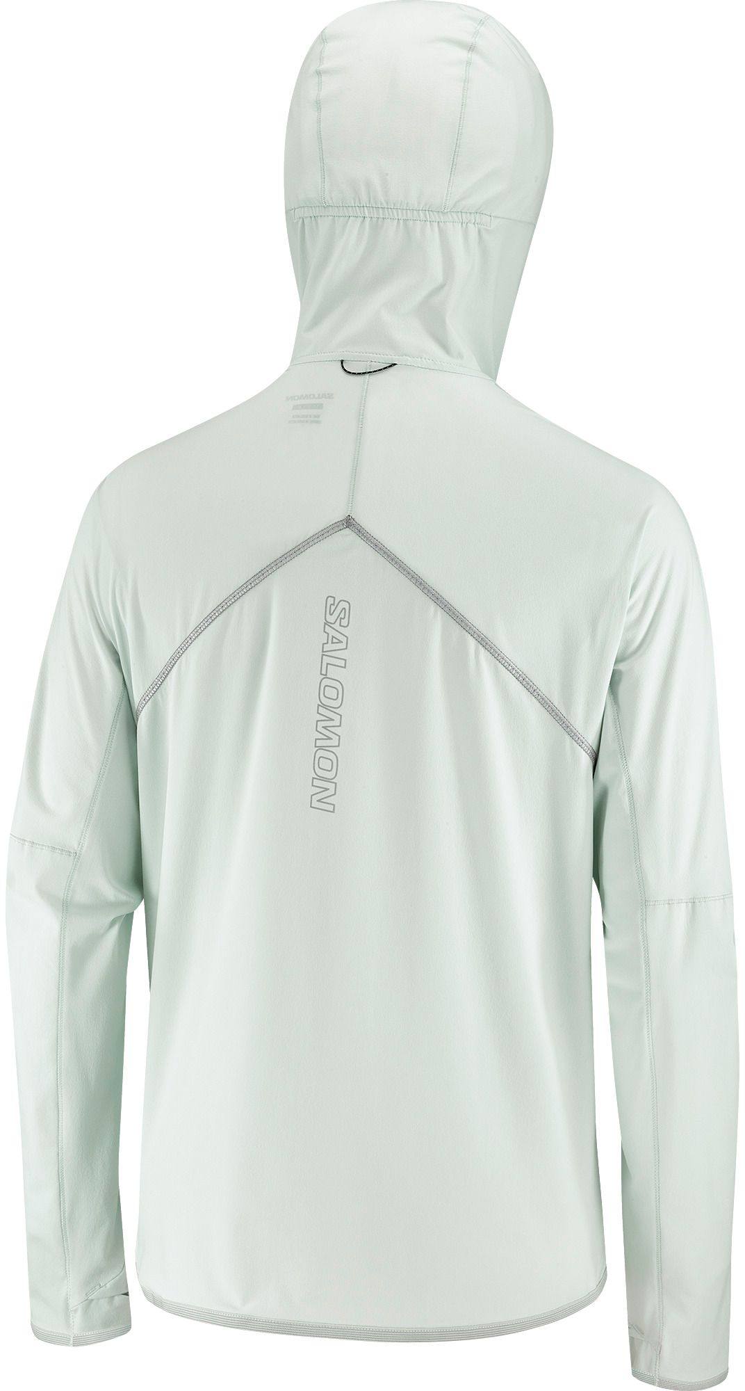 Salomon Women's Sense Aero Hybrid Half Zip Hoodie Light blue 05