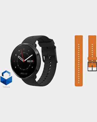 Ignite Black + Orange Strap