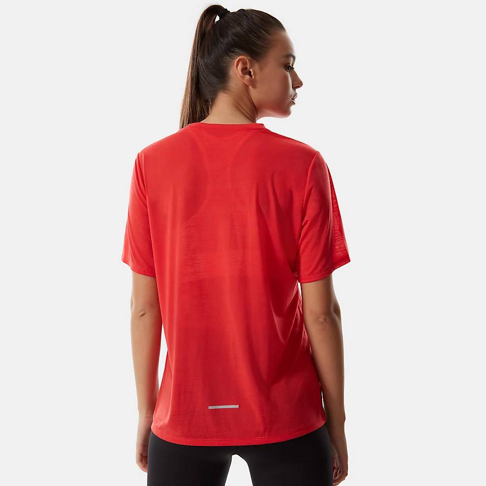 The North Face Women's Up With The Sun S/S Red 05