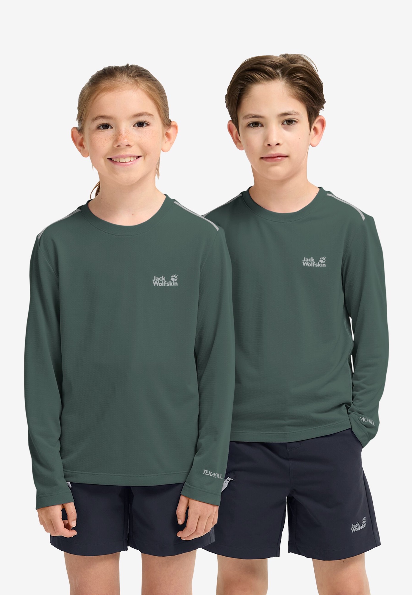 Jack Wolfskin Flare Kids Long Sleeve Sago Palm 02