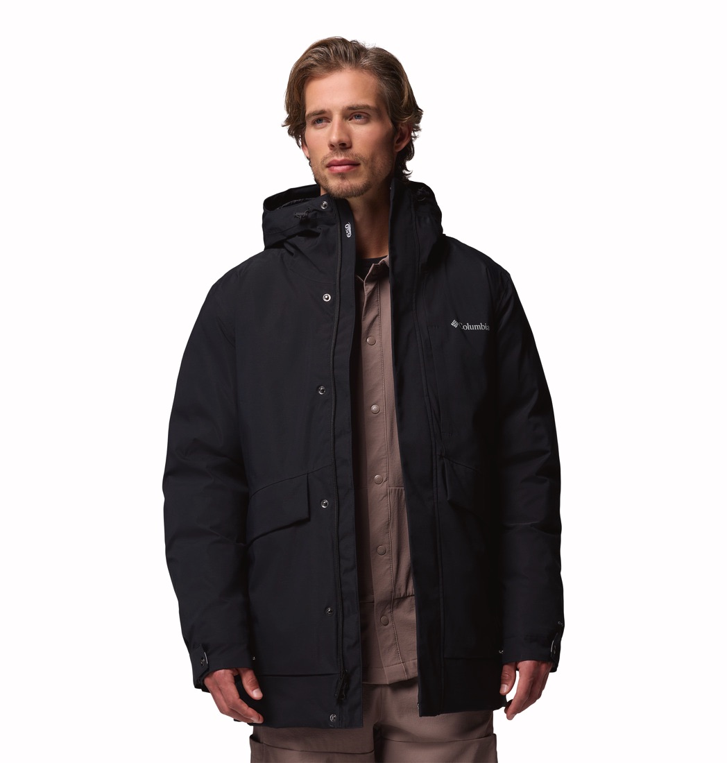 Columbia Men's Street Heights Parka - Miesten parkatakki Musta 02