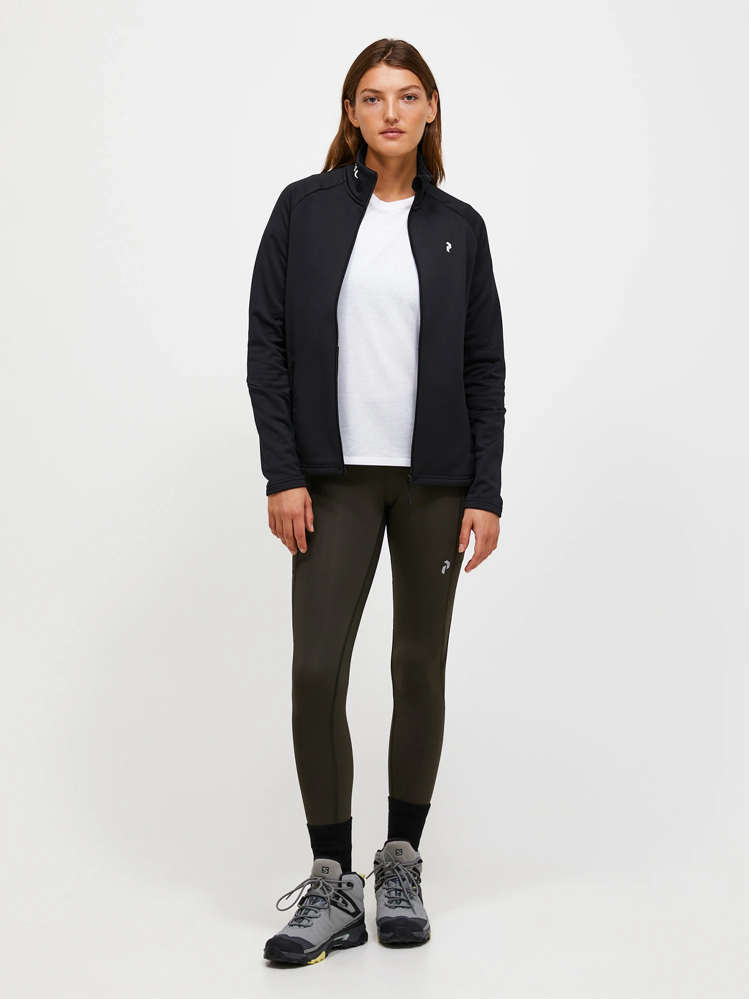 Peak Performance Women's Rider Essentials Midlayer Zip Black 04