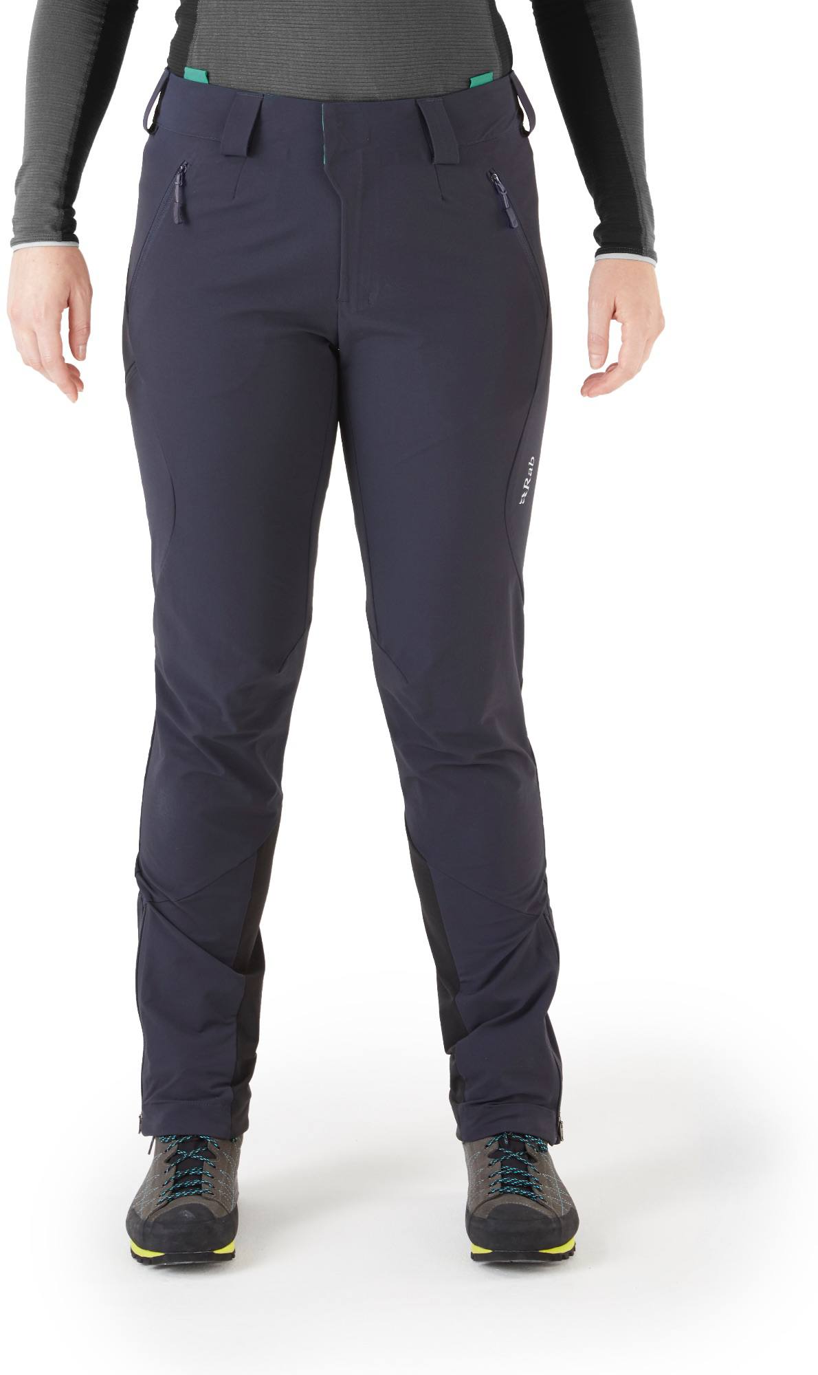 Rab Women's Ascendor Pant Ebony/Eukalyptus 03