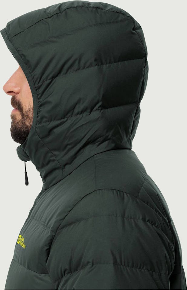 Jack Wolfskin Men's Ather Down Hoody - Miesten untuvatakki Black Olive 06