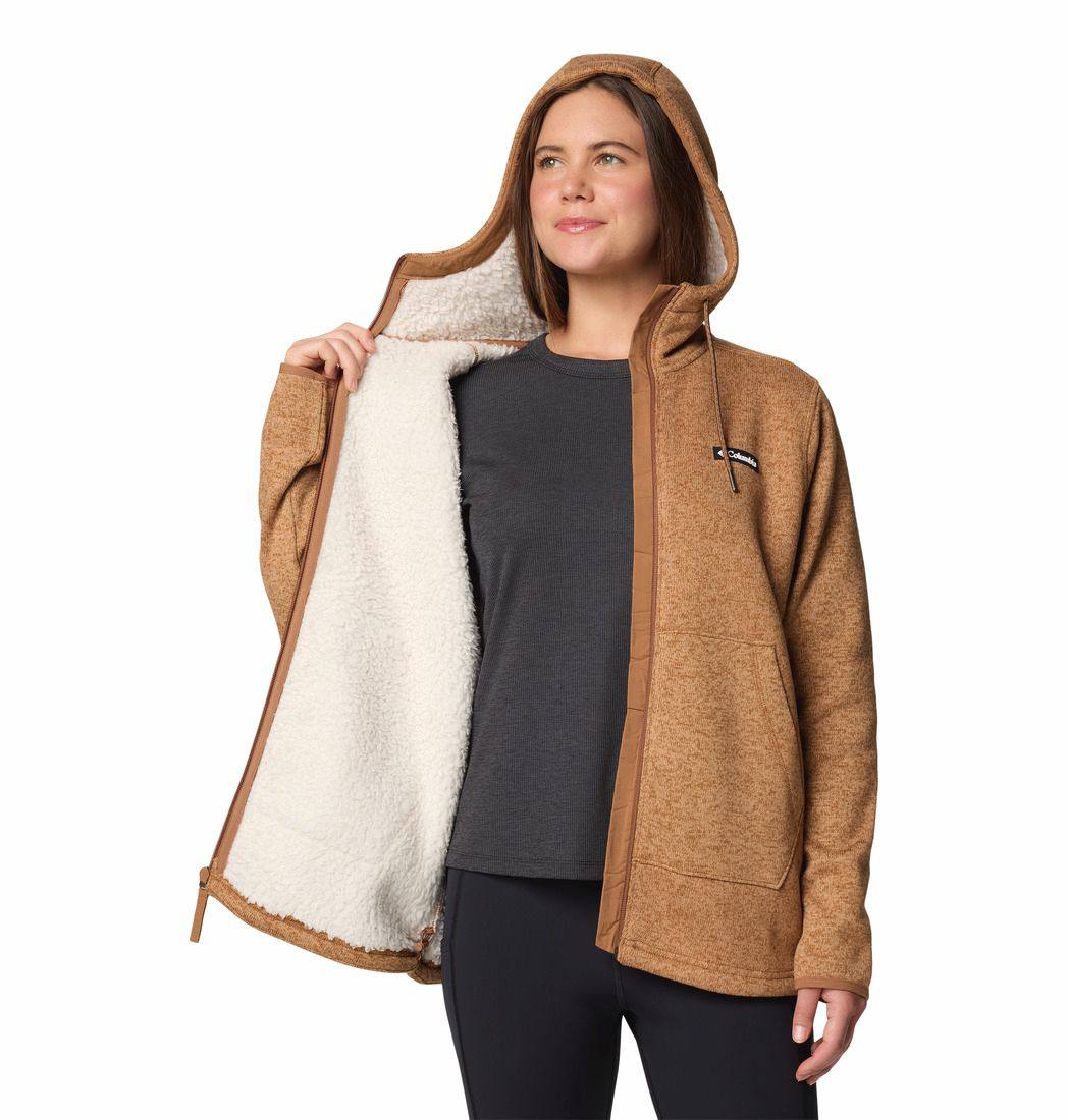 Columbia Women's Sweater Weather Sherpa Full Zip Camel 03