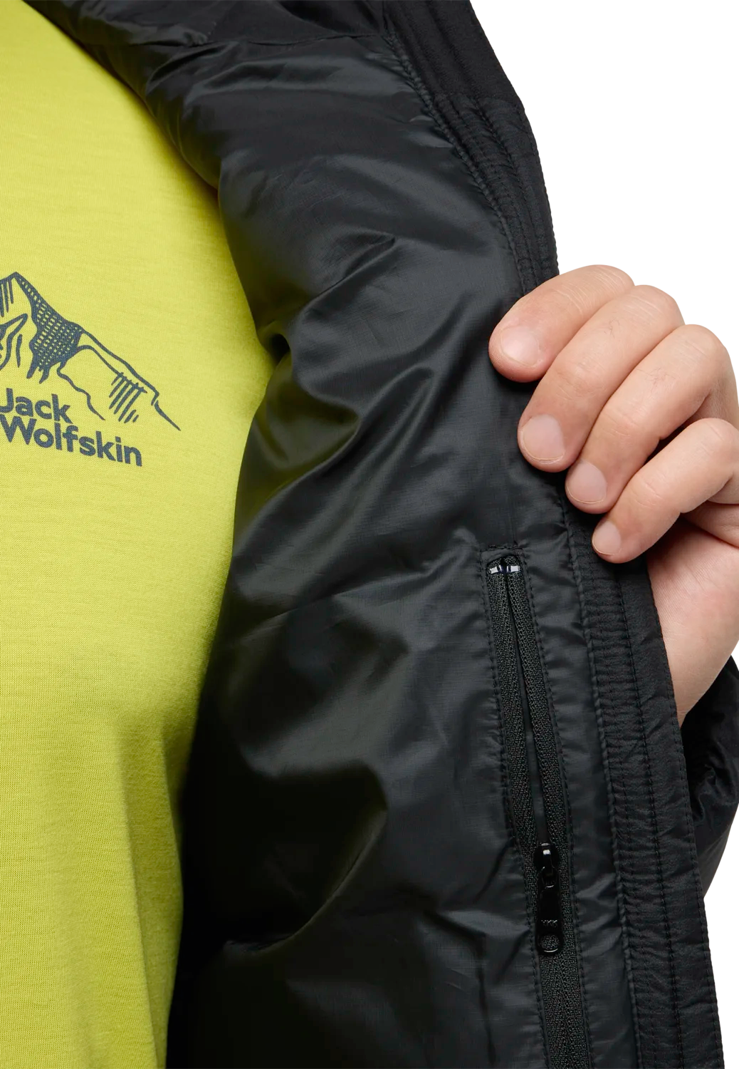 Jack Wolfskin Men's Nebelhorn Down Hoody - Miesten untuvatakki Musta 10