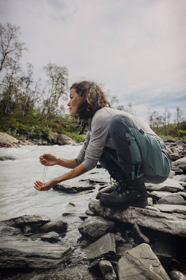 Lundhags Lundhags Women's Tived Stretch Hybrid Jacket ja Makke Pants Rust 19