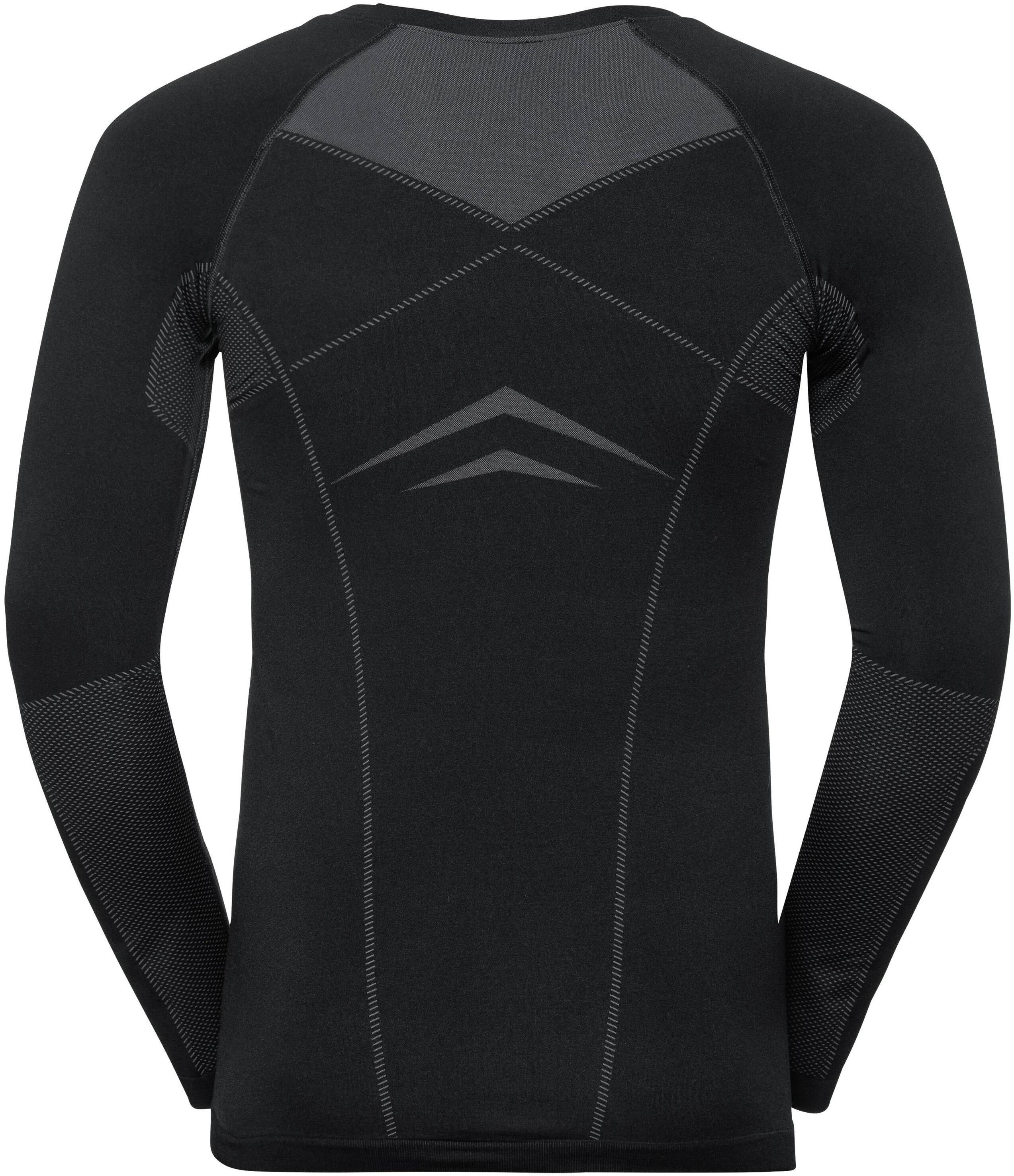Odlo Men's Performance Evolution Warm Long-Sleeve Baselayer Top Grafiitti 02