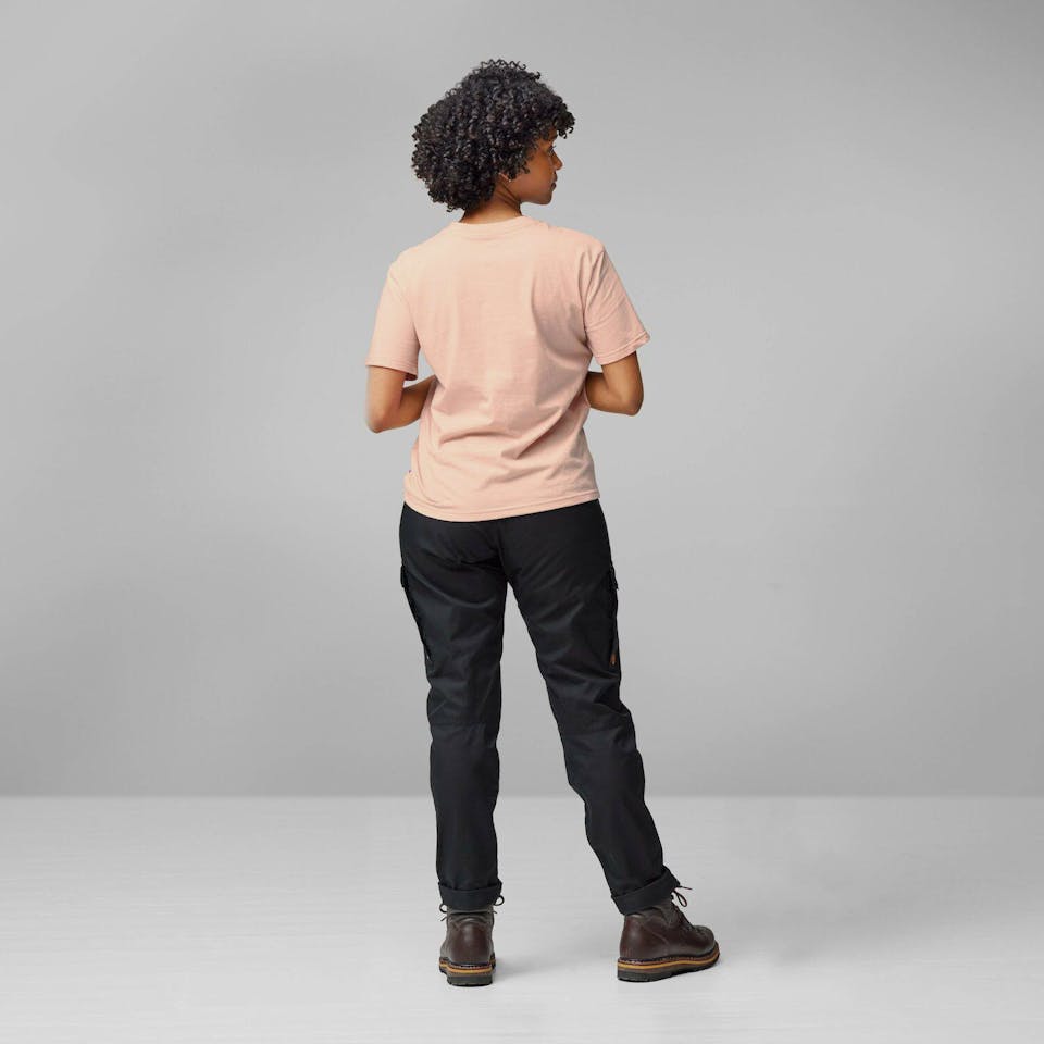 Fjällräven Women's Lush Logo Tee Pink Rose 04