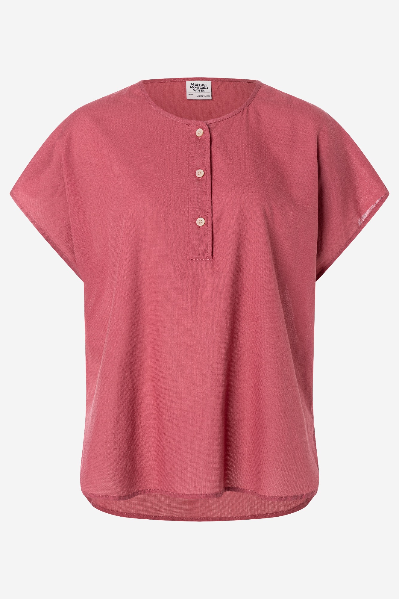 Marmot Women's Rhea Henley Short Sleeve Dried Rose 03