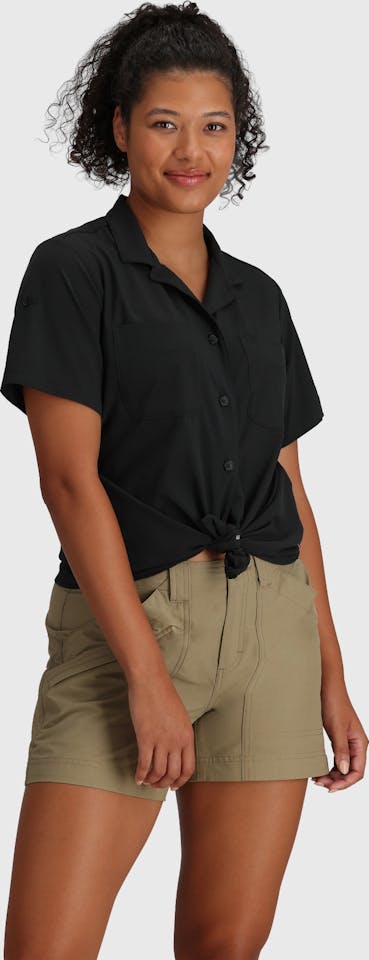Royal Robbins Women's Spotless Evolution Meadow Short Sleeve Black 05