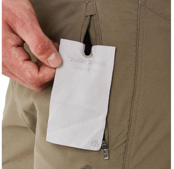 Craghoppers Kevyt paita ja katkolahjehousut miehille Tummanharmaa 33