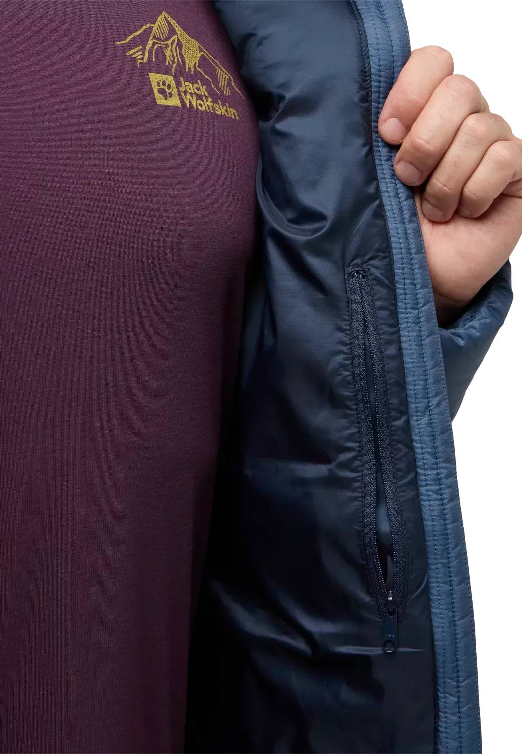 Jack Wolfskin Men's Nebelhorn Down Hoody - Miesten untuvatakki Tummansininen 09