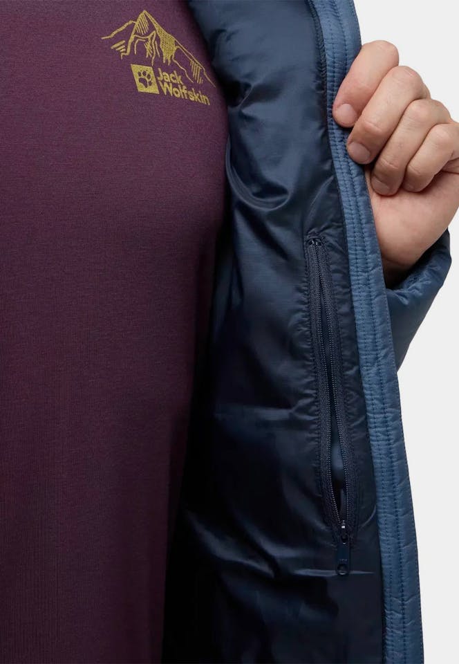 Jack Wolfskin Men's Nebelhorn Down Hoody - Miesten untuvatakki Tummansininen 09