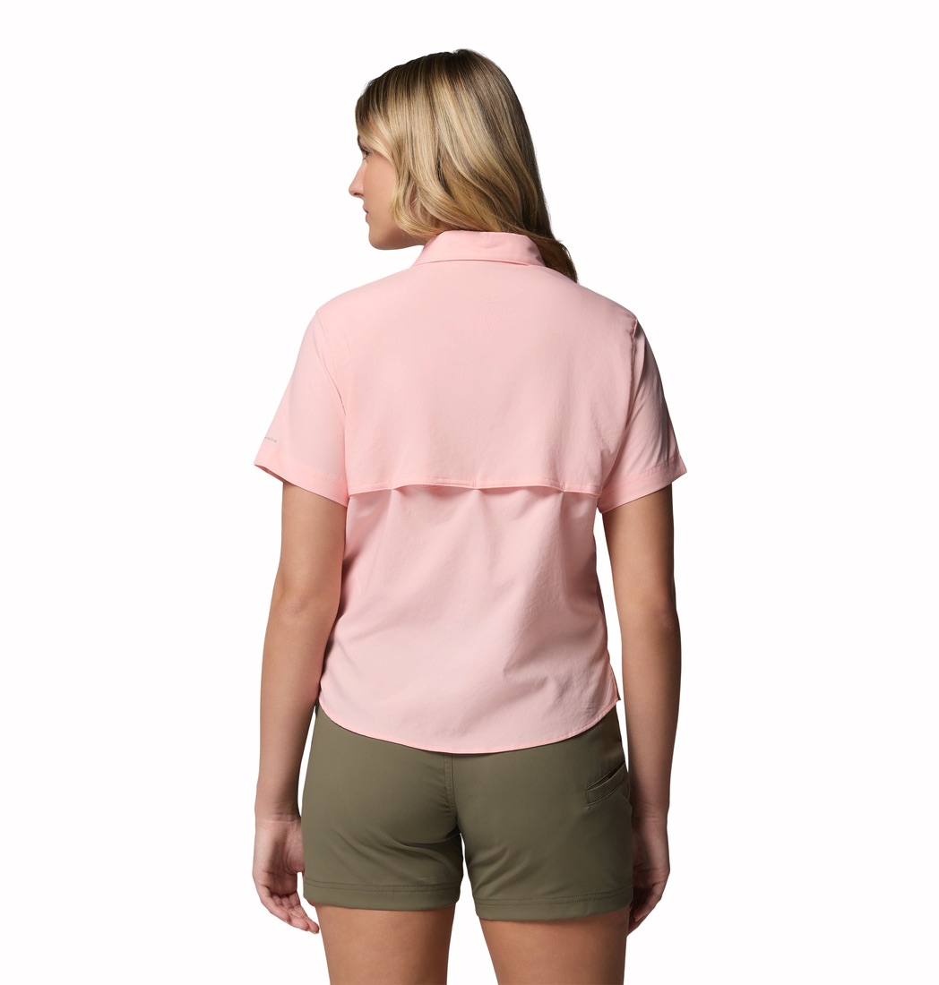 Columbia Women's Silver Ridge Utility II Short Sleeve Shirt Pink Sand 05