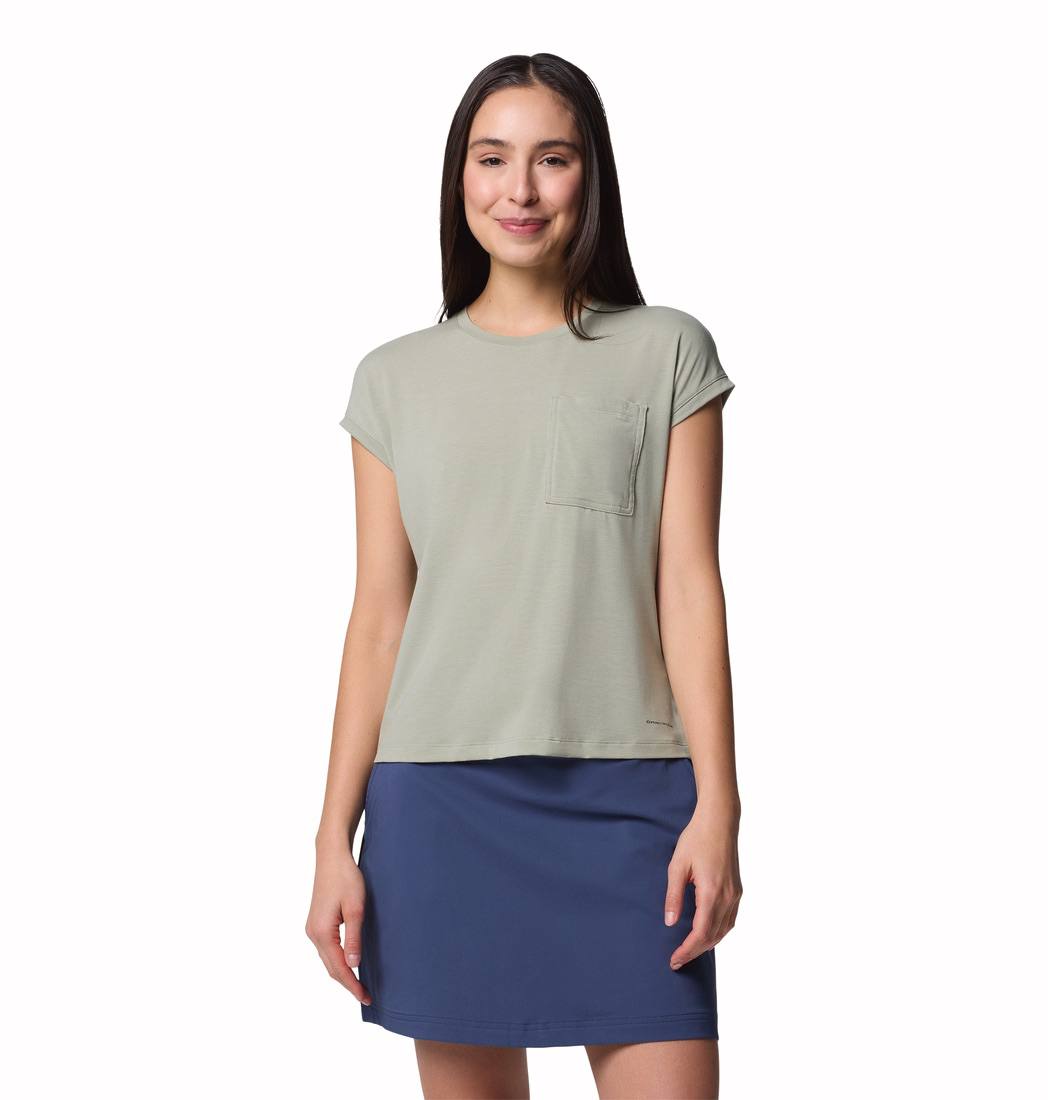 Columbia Women's Boundless Trek Tee SS Safari 05