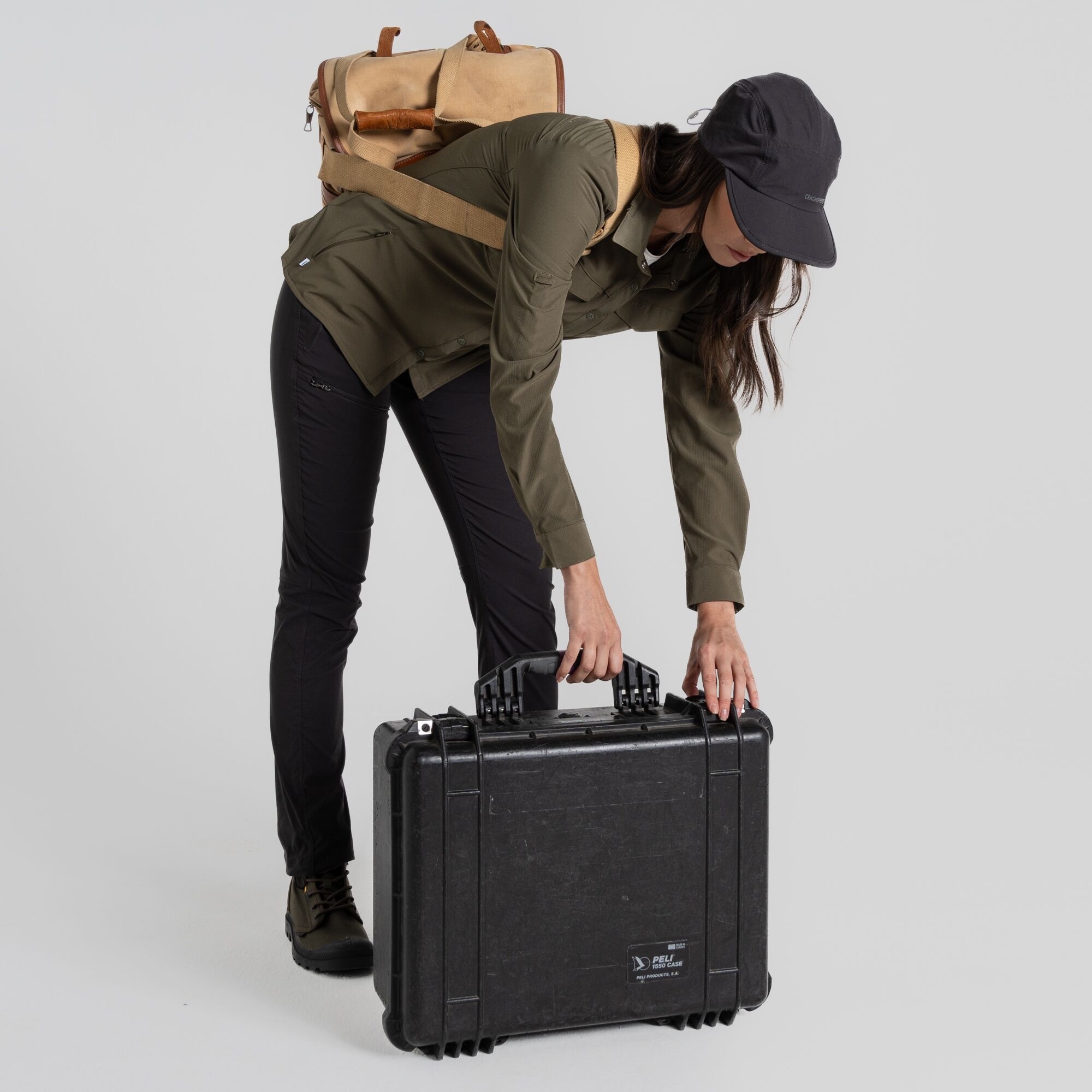 Craghoppers Women's Nosilife Pro III Long Sleeve Shirt Olive 06