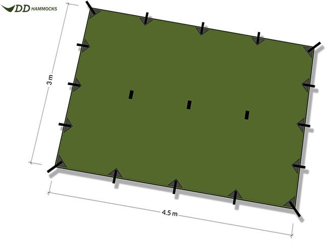 DD Hammocks Tarp XL Olive 04