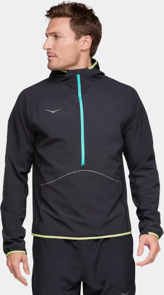 Hoka Men's Skyglow Half Zip Black 01