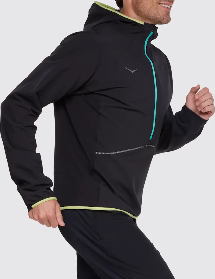 Hoka Men's Skyglow Half Zip Black 05
