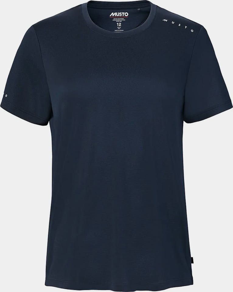 Musto Women's Evo Crew Sunblock Tee Navy 01